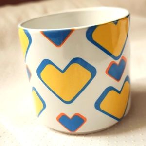 Coffee Mug. 11oz. Heart Design. Handmade.
